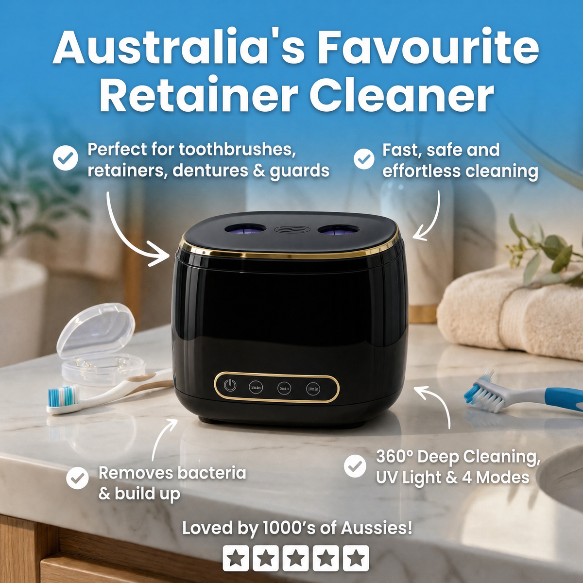 ClearWave™ Ultrasonic Dental Cleaner